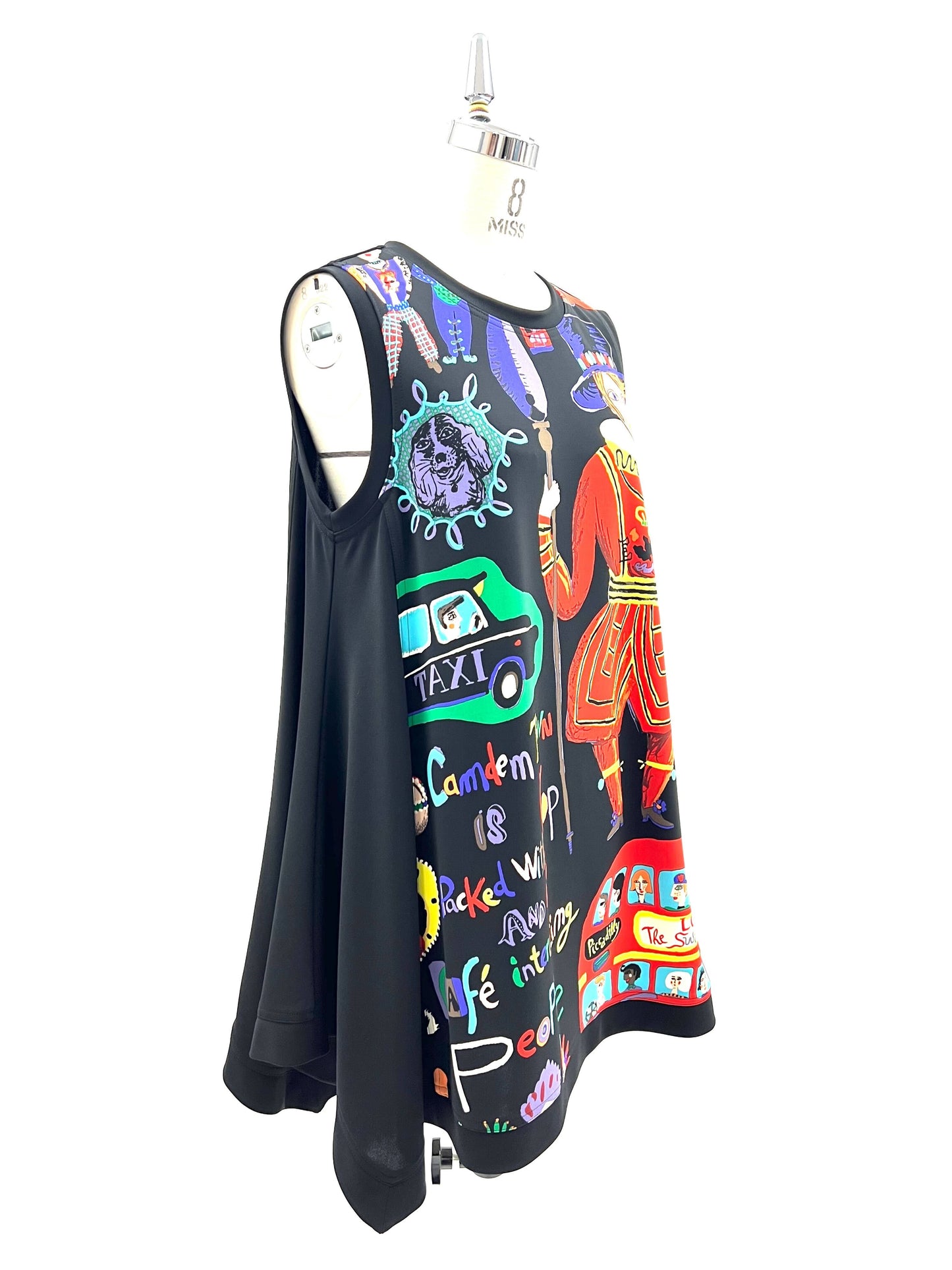 a/  "  London London 丸首ジレ B柄