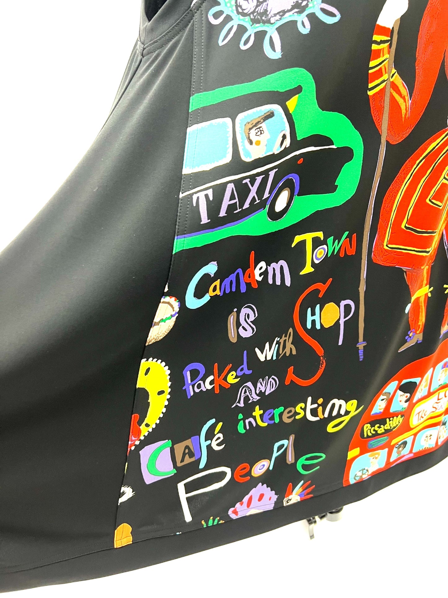 a/  "  London London 丸首ジレ B柄