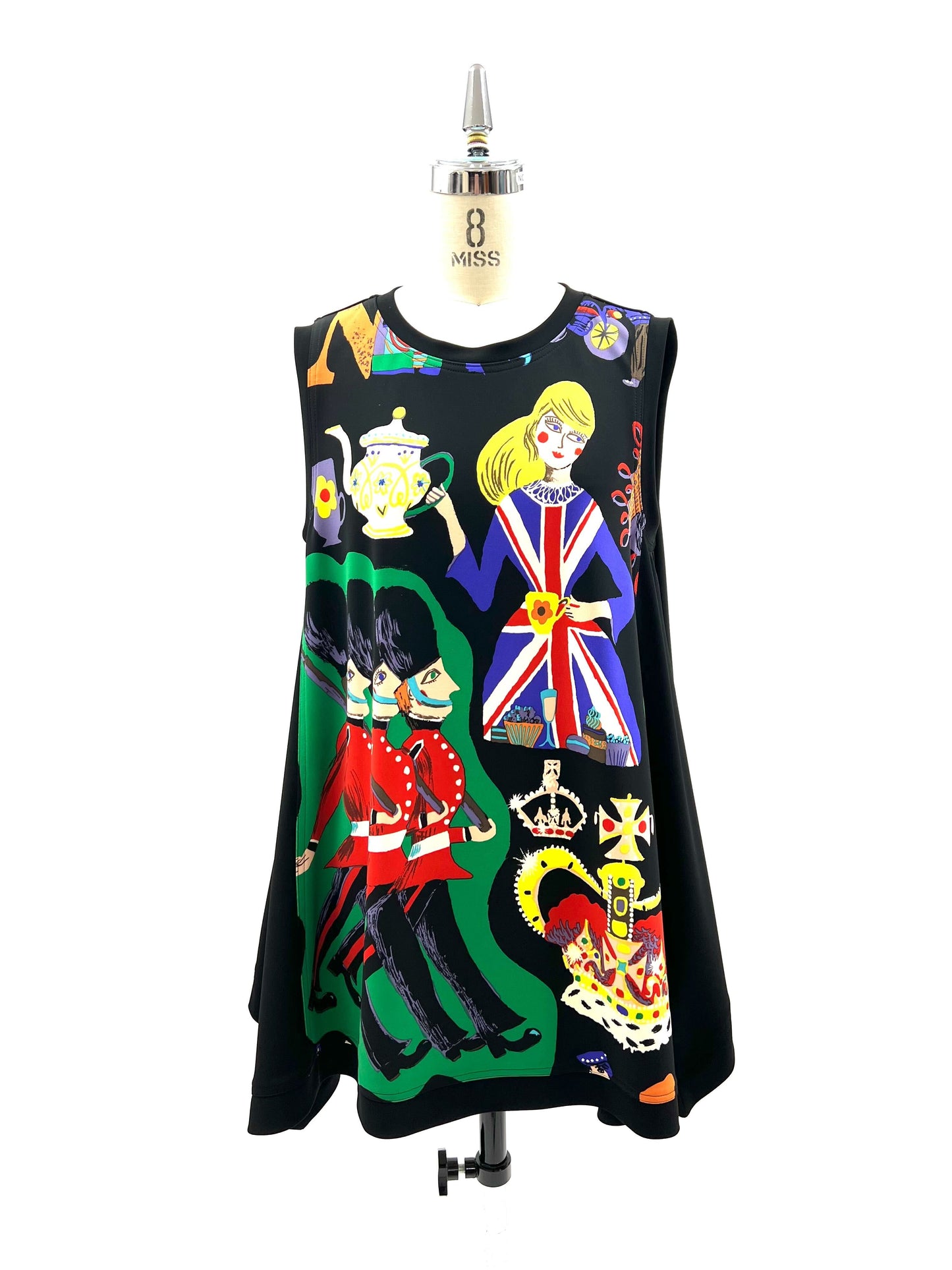 b/ " London London 丸首ジレ A柄