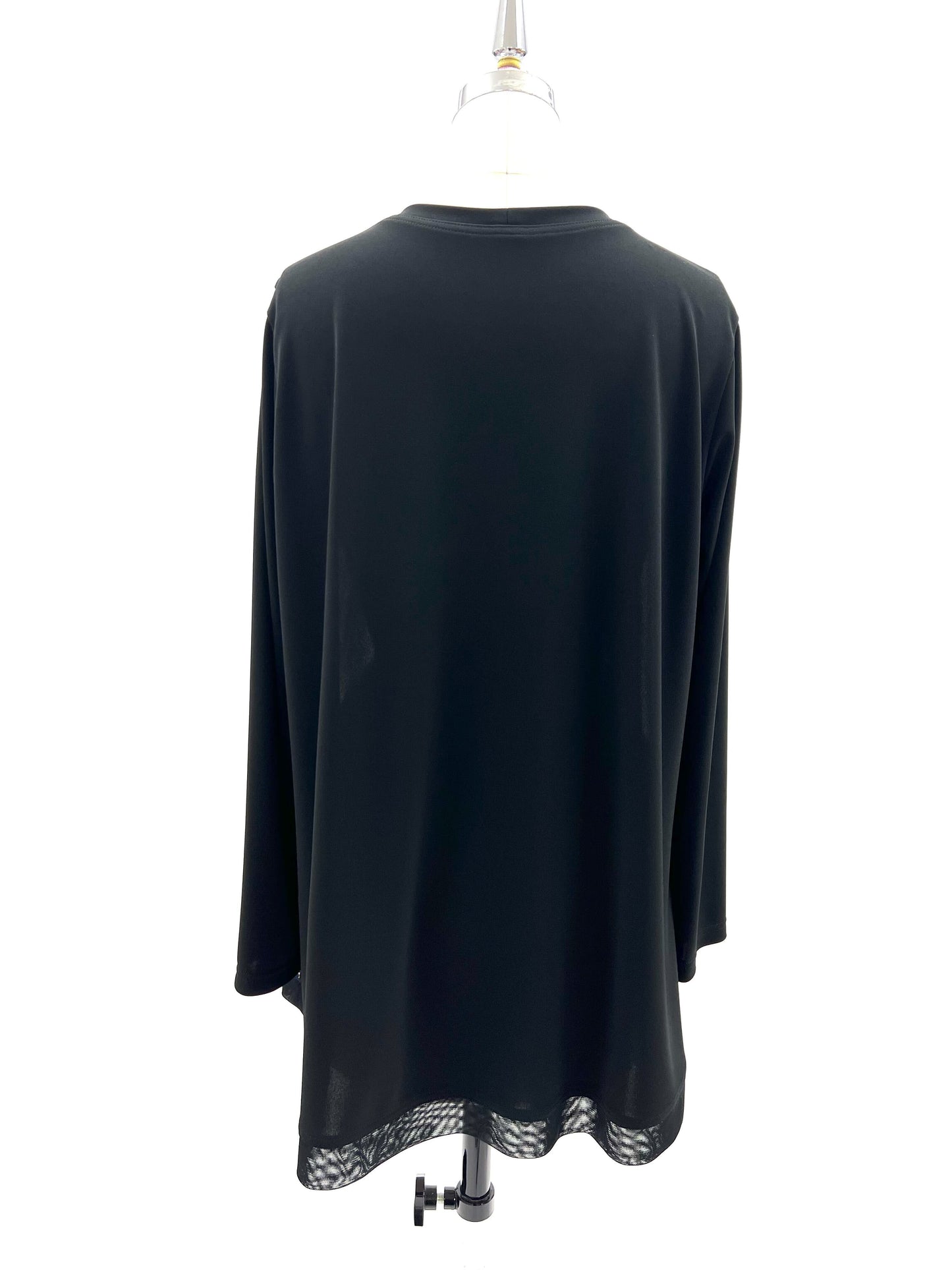 a/  " フラワーペーズリーメッシュシャツ