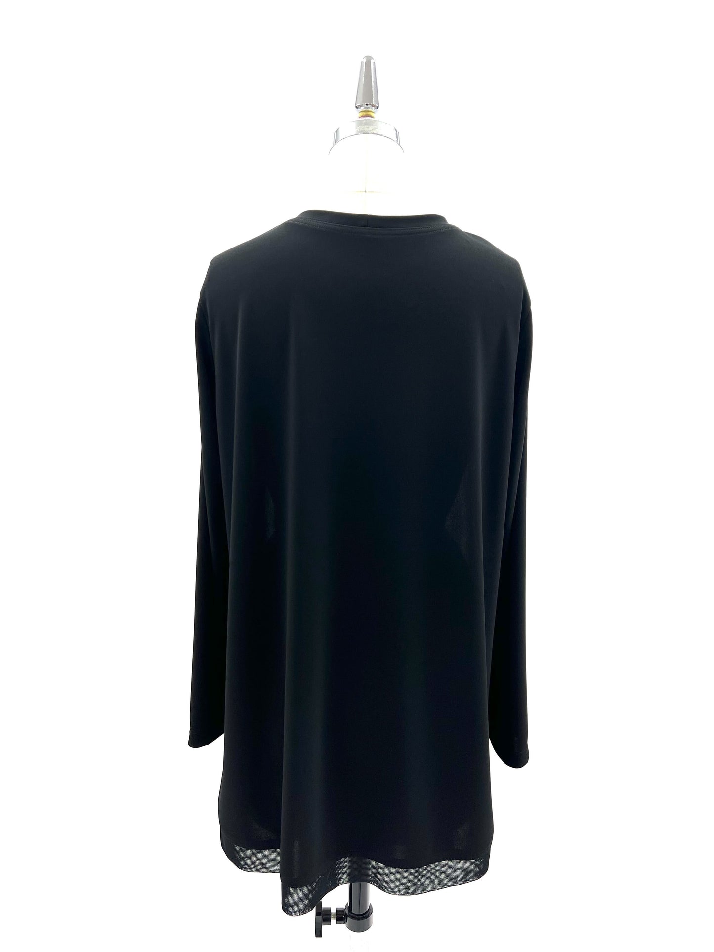 a/  " フラワーペーズリーメッシュシャツ