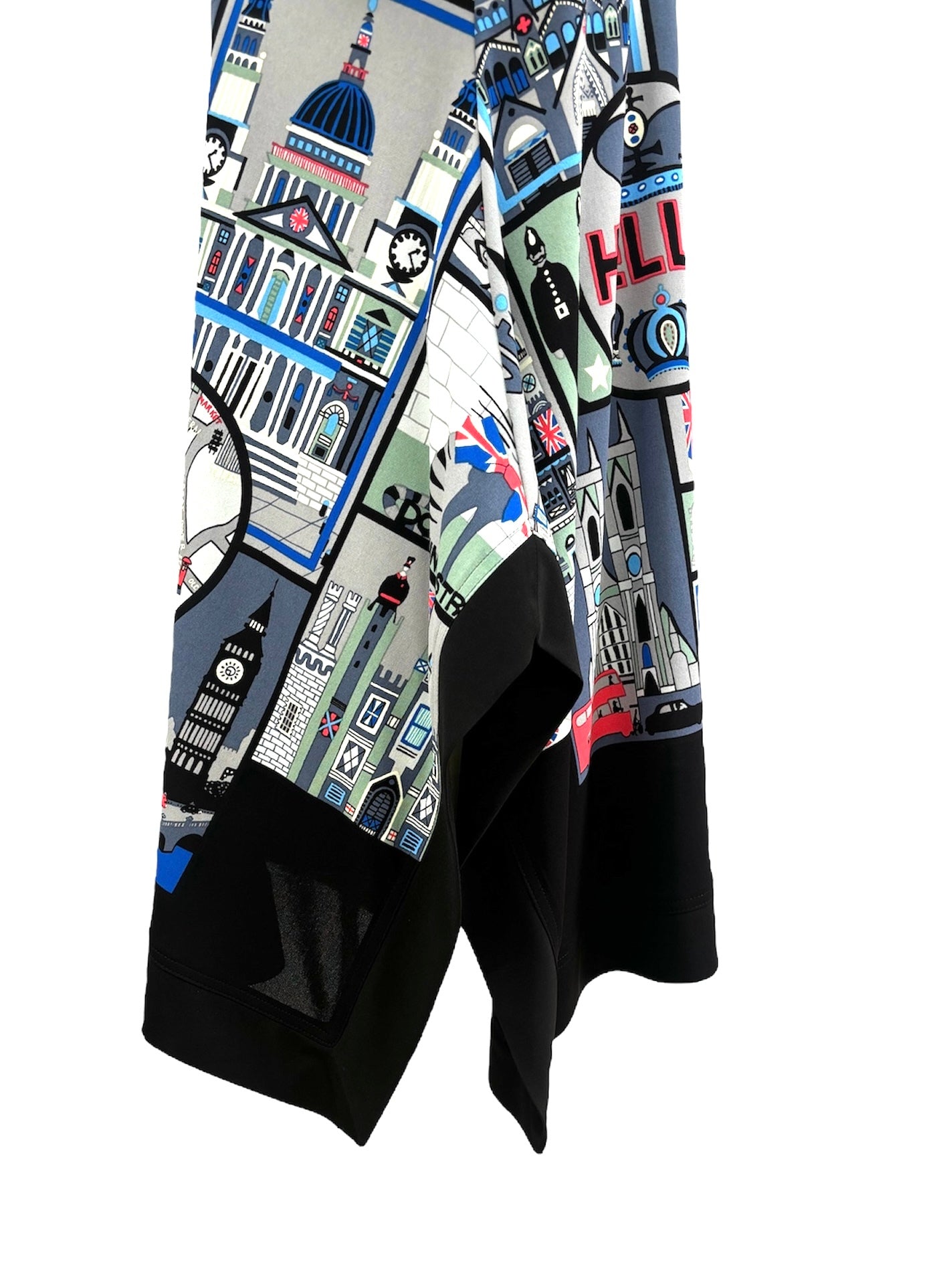 b/  " ロンドンブロックプリントシャツ c/#Black