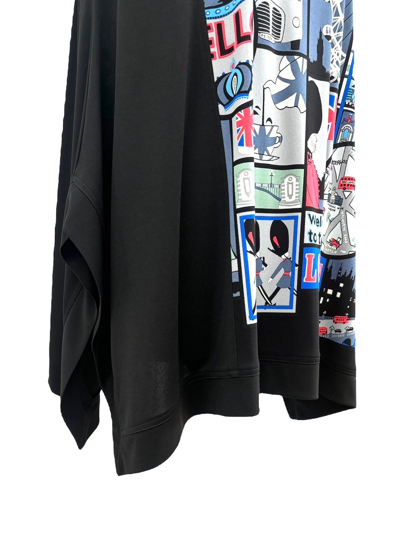 b/  " ロンドンブロックプリントシャツ c/#Black