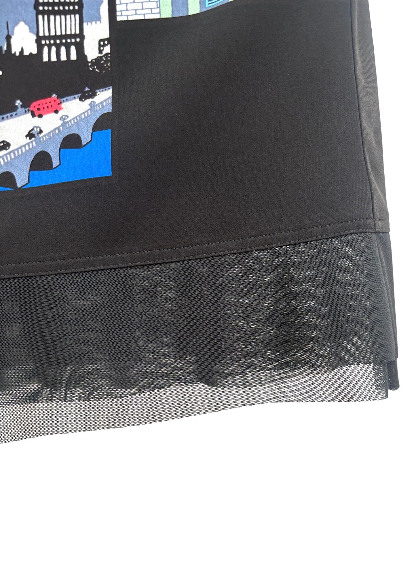 b/  " ロンドンブロックプリントブラウス c/#Black