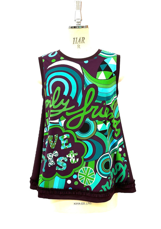 a/  "  London London ポップアート ジレ