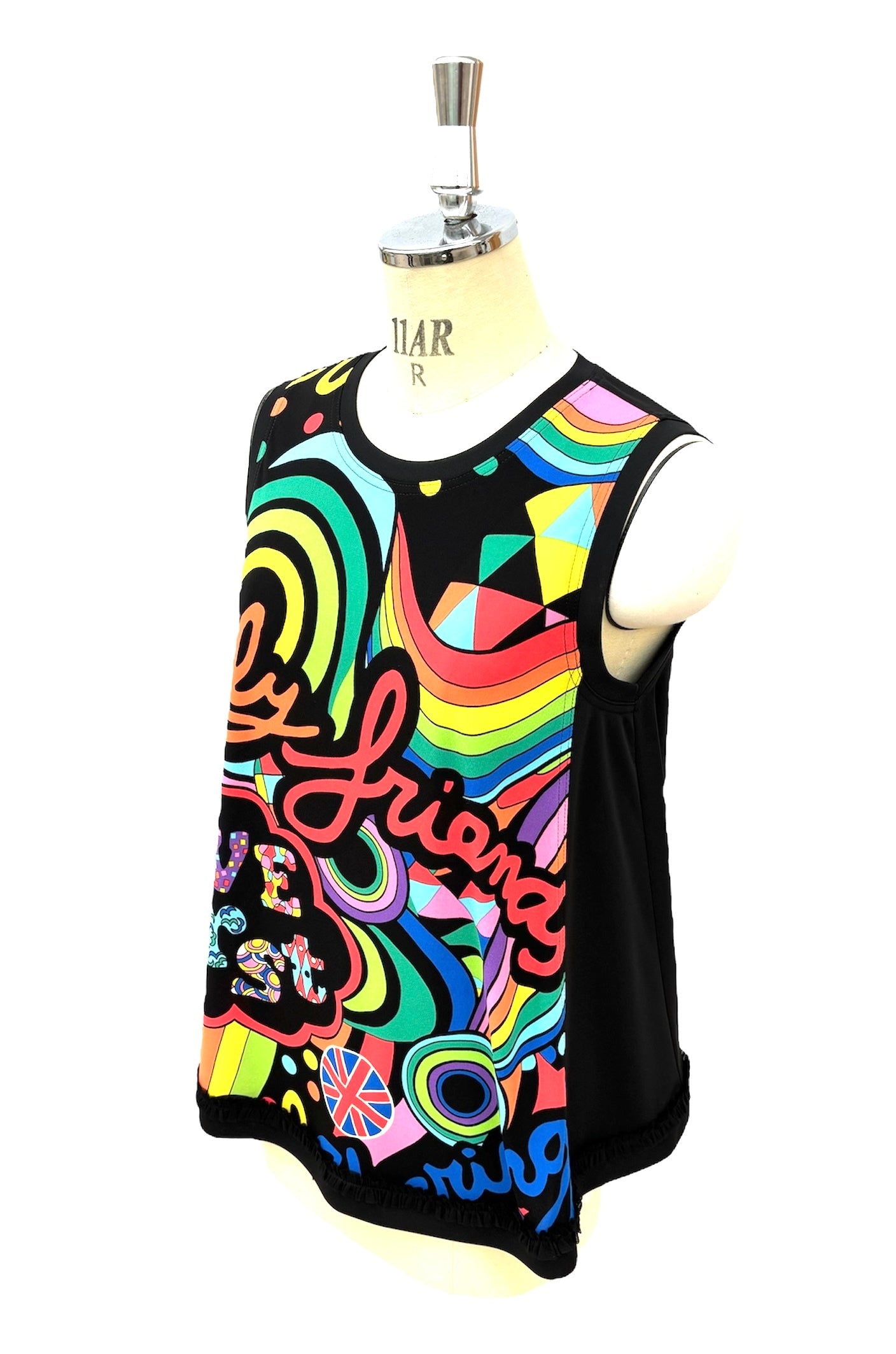 a/  "  London London ポップアート ジレ