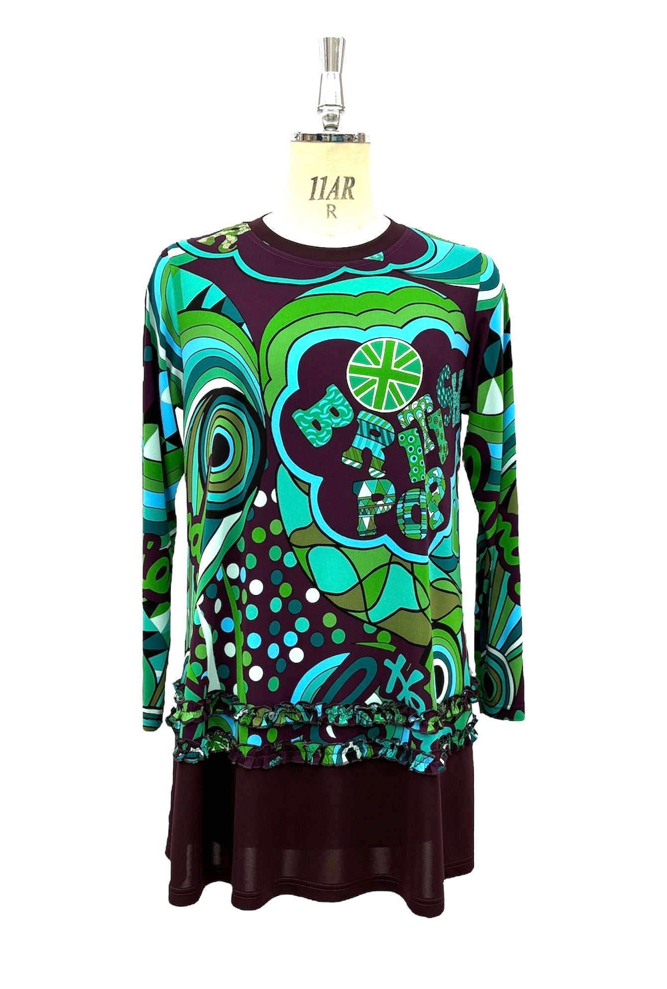 a/  "  London London ポップアート Tシャツ DARK RED