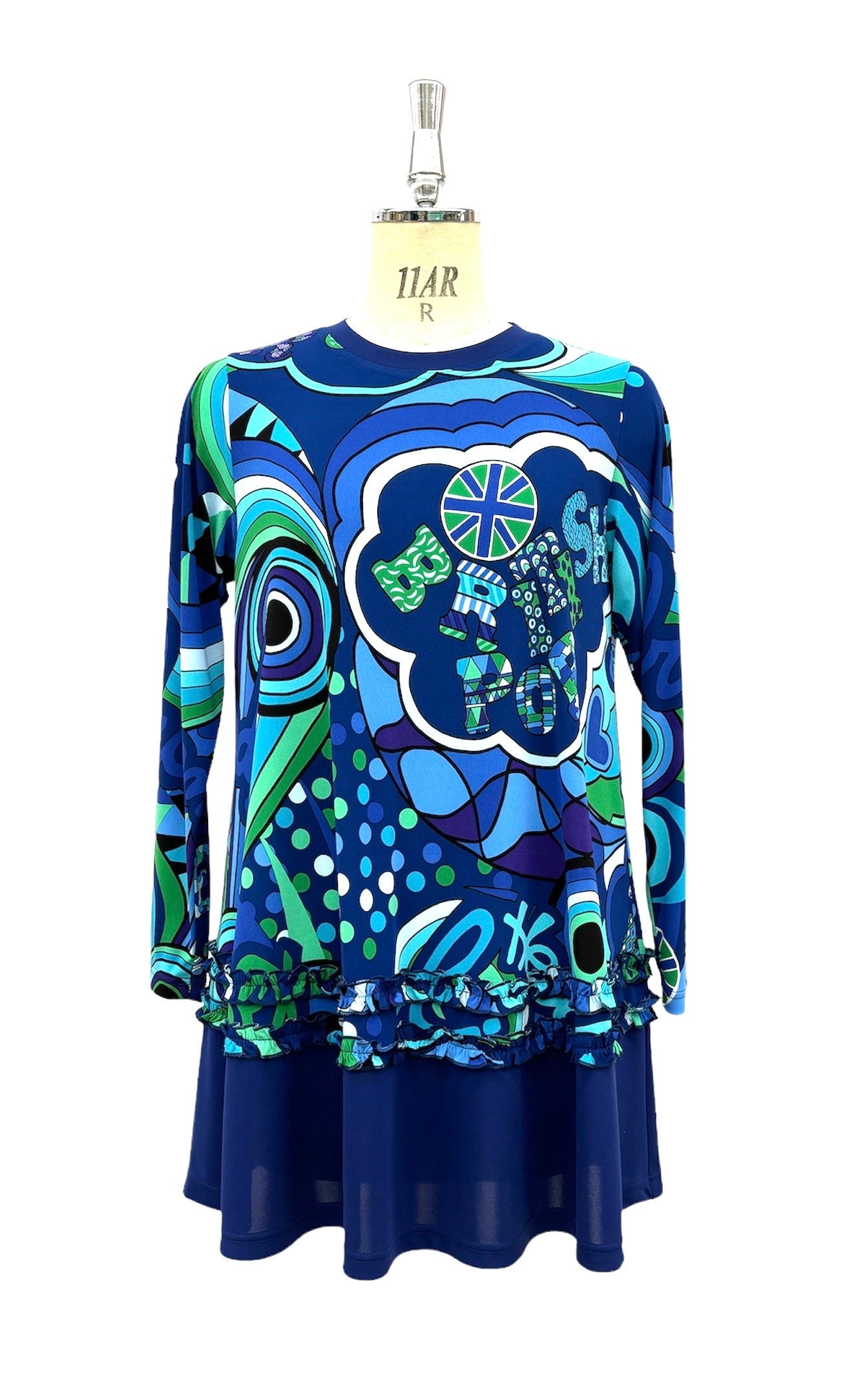 a/  "  London London ポップアート Tシャツ  BLUE