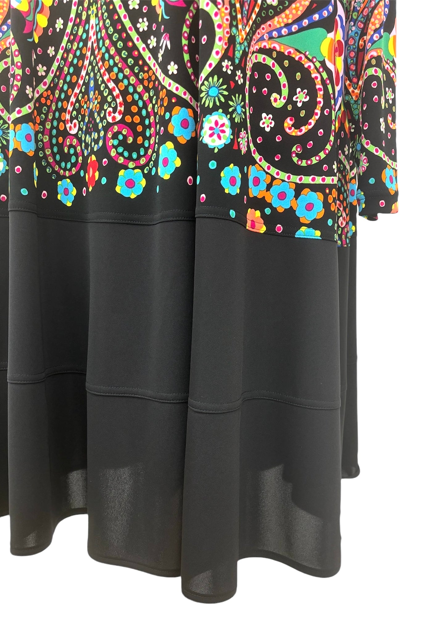 b/ " BRITISH カラフルボーダーPt OP BLACK