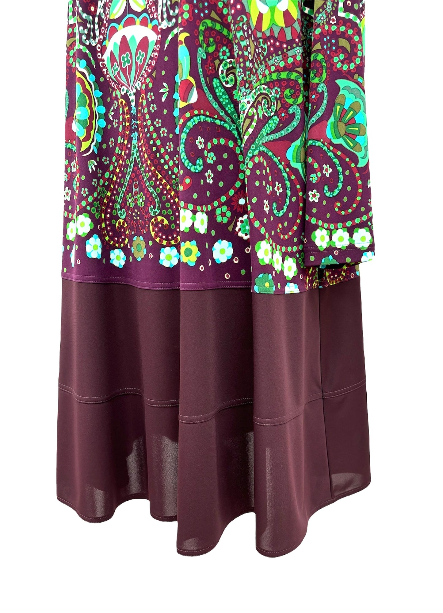 b/ " BRITISH カラフルボーダーPt OP DARK RED