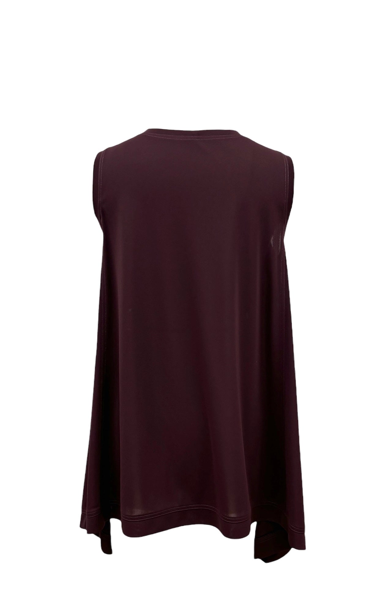 b/ " BRITISH カラフルボーダーPt ジレ DARK RED