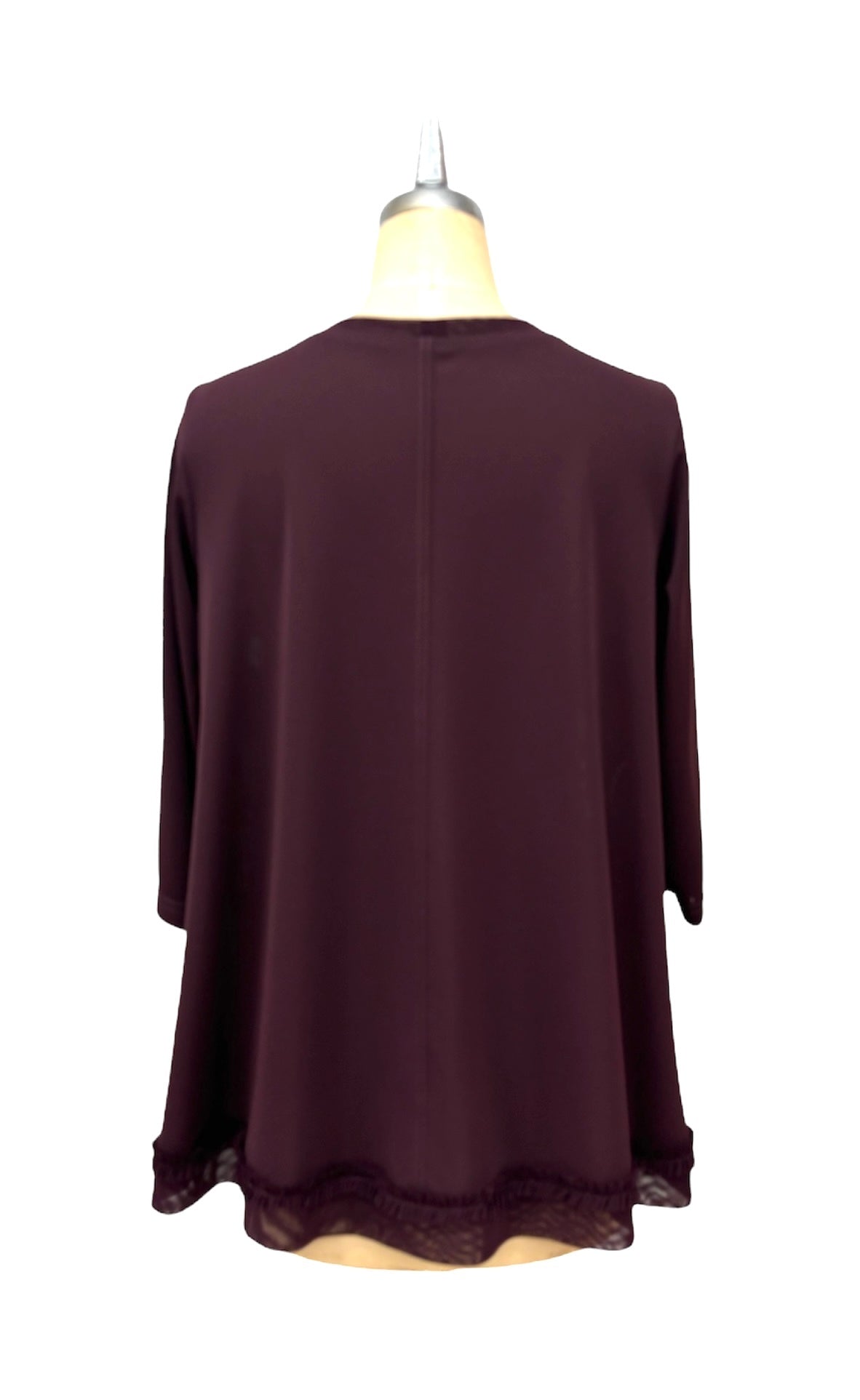 b "NEW ARRIVAL BRITISH カラフルボーダーPt Tsh DARK RED
