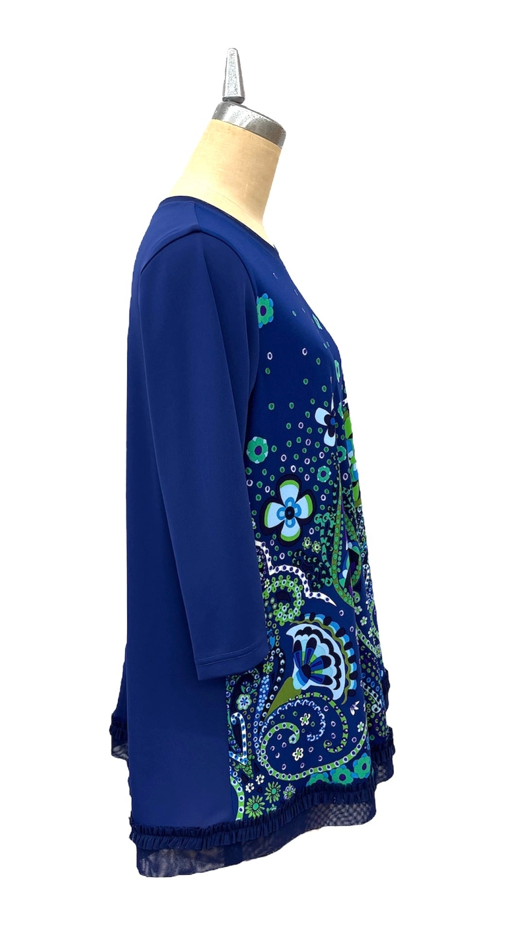 b "NEW ARRIVAL BRITISH カラフルボーダーPt Tsh BLUE