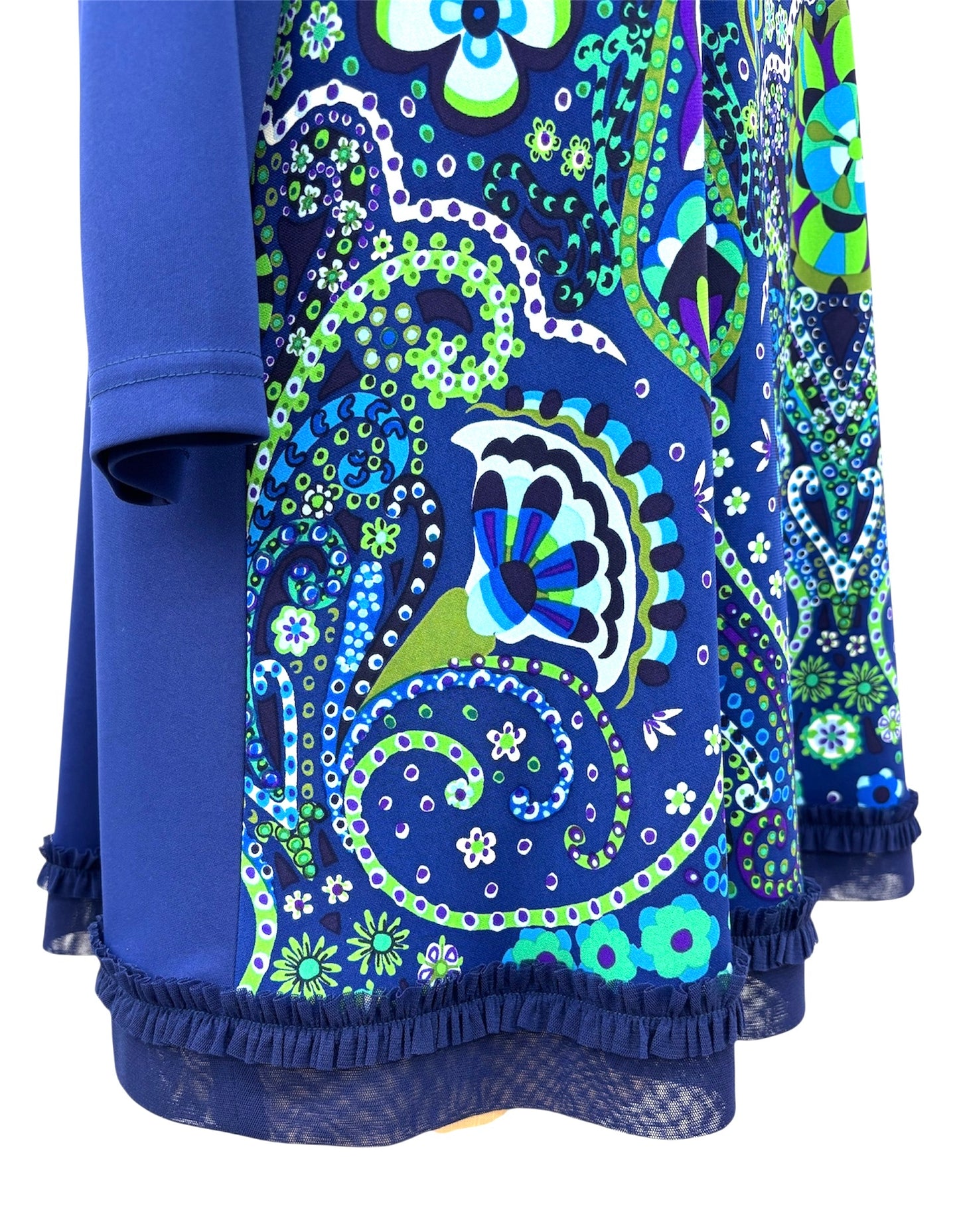 b "NEW ARRIVAL BRITISH カラフルボーダーPt Tsh BLUE