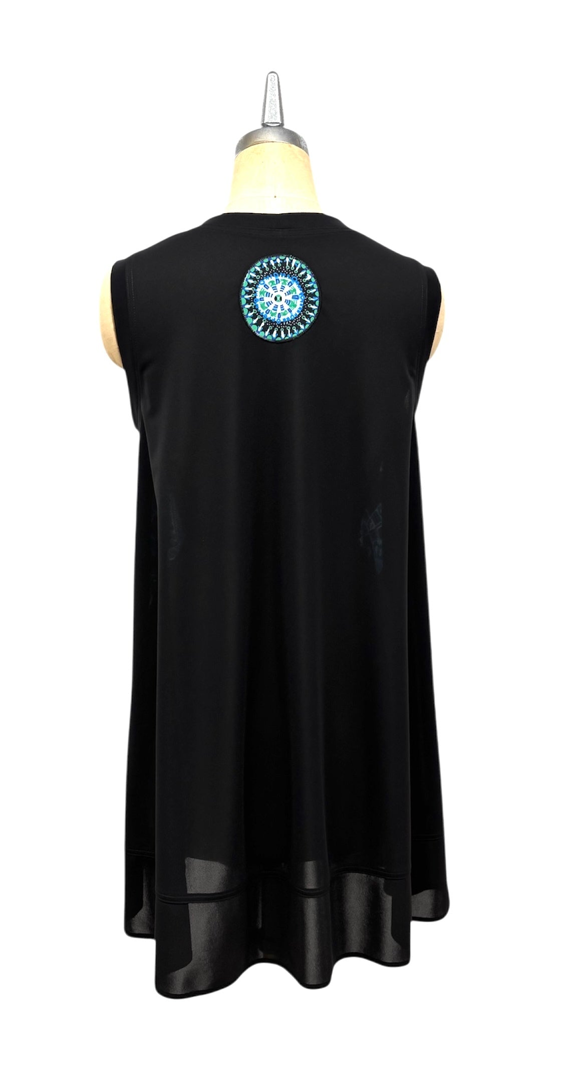 b "NEW ARRIVAL BRITISH ジオメトリーボーダー ジレ BLACK