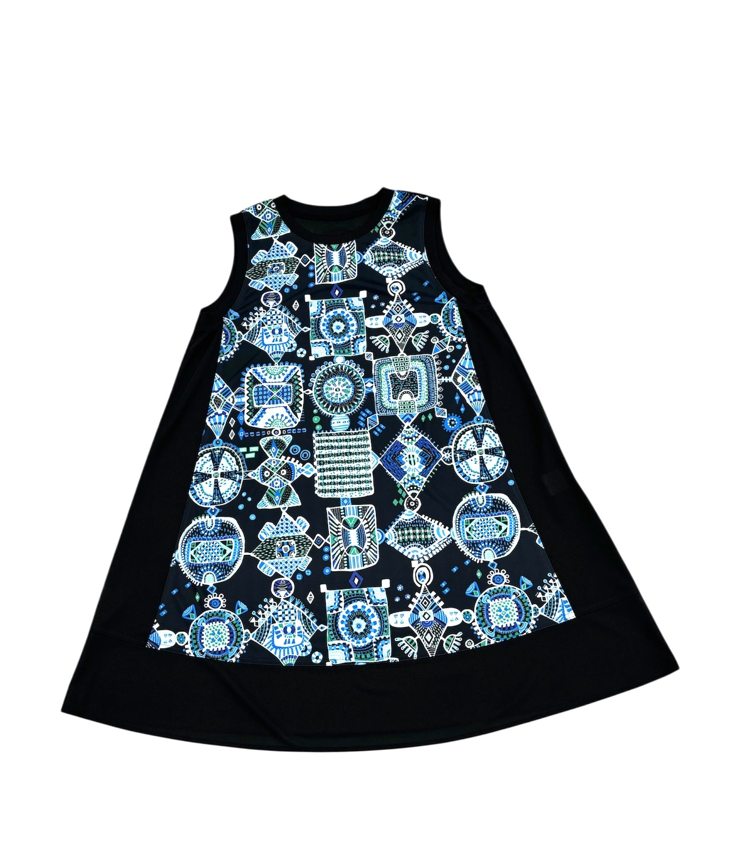 b "NEW ARRIVAL BRITISH ジオメトリーボーダー ジレ BLACK