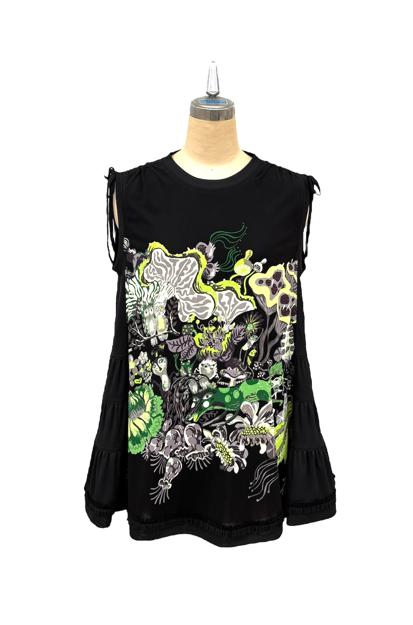 a "NEW ARRIVAL BRITISH Happy Forest ボーダー ジレ BLACK*GREEN