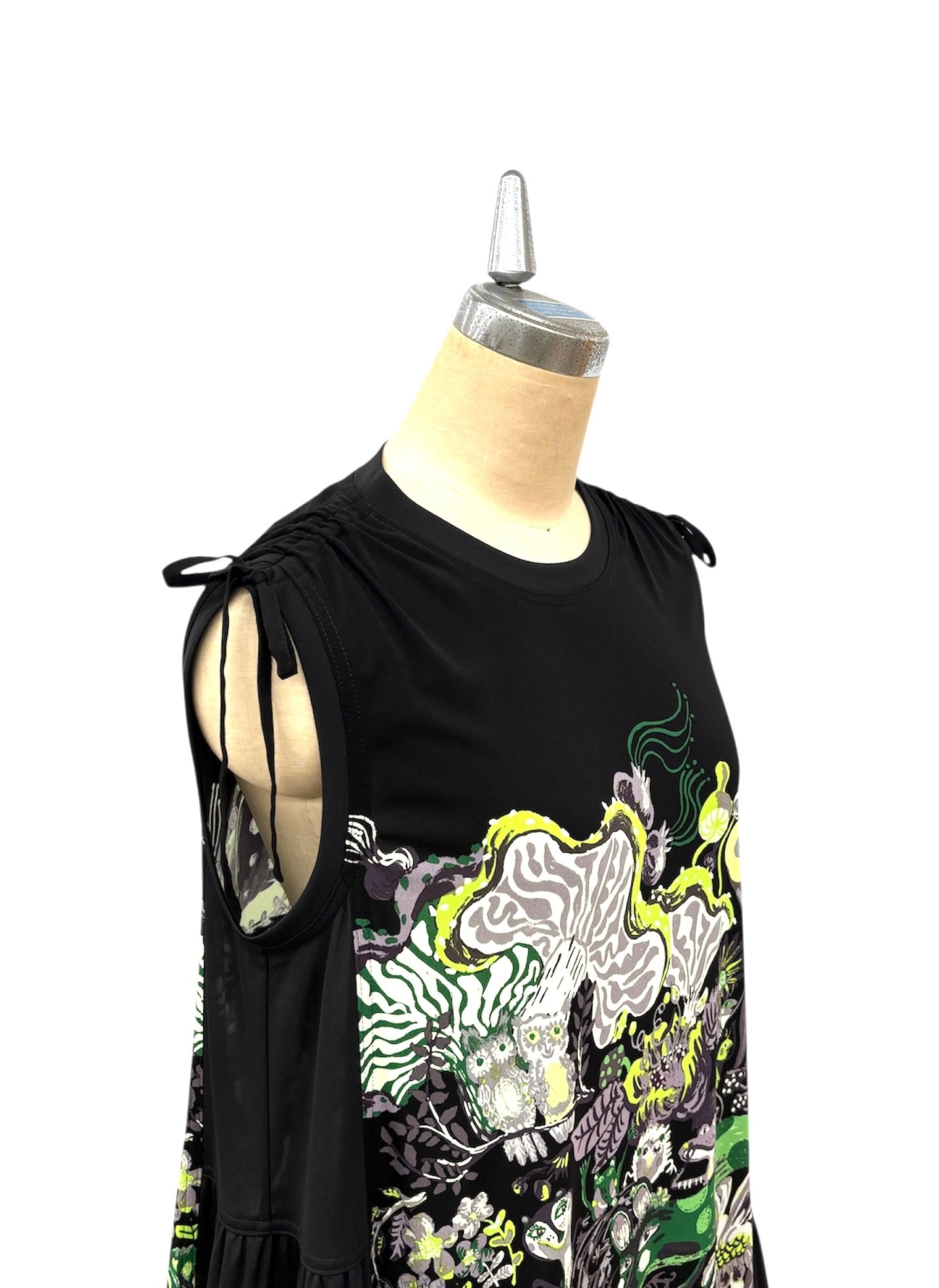 a "NEW ARRIVAL BRITISH Happy Forest ボーダー ジレ BLACK*GREEN