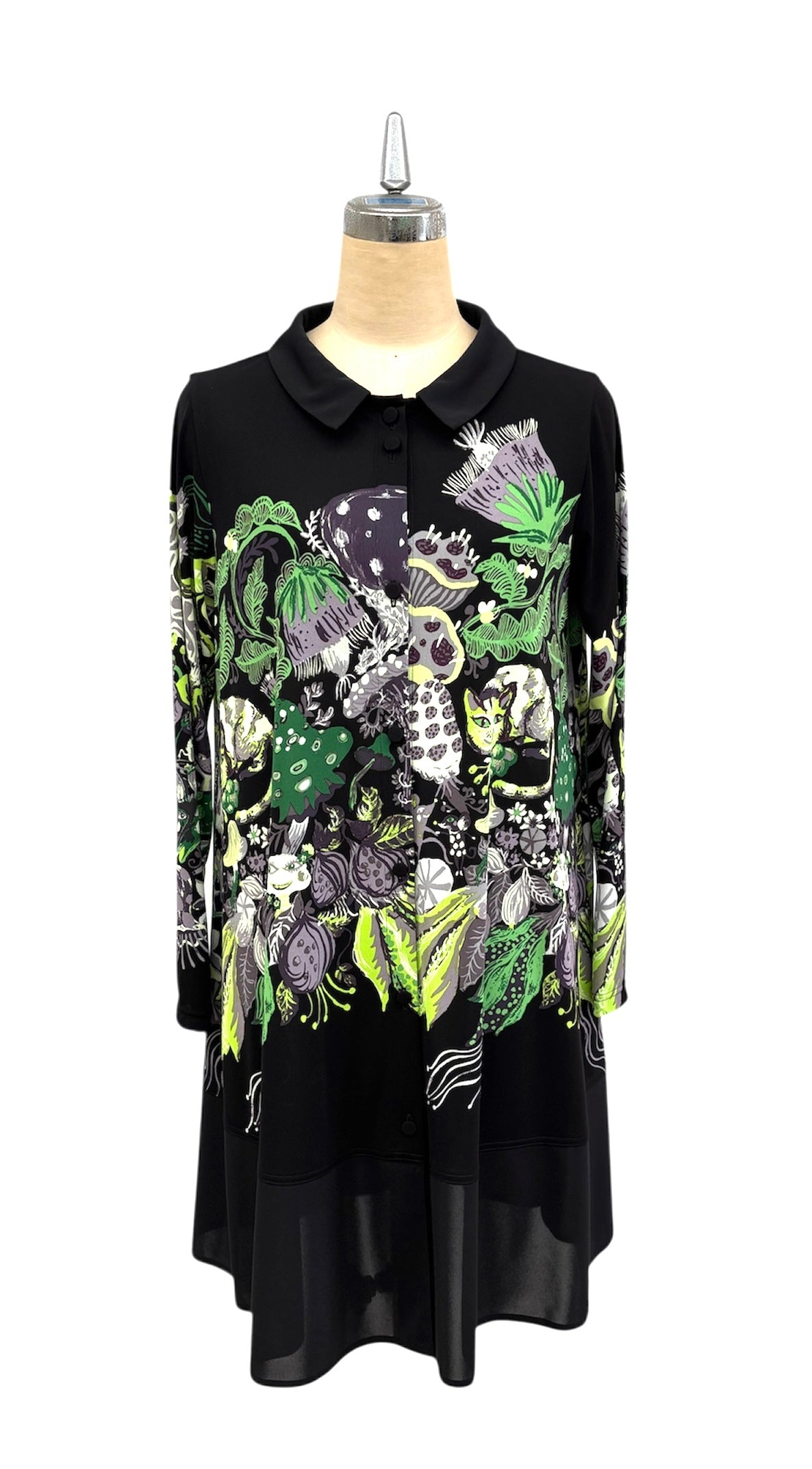 a "NEW ARRIVAL BRITISH Happy Forest ボーダーBL BLACK*GREEN