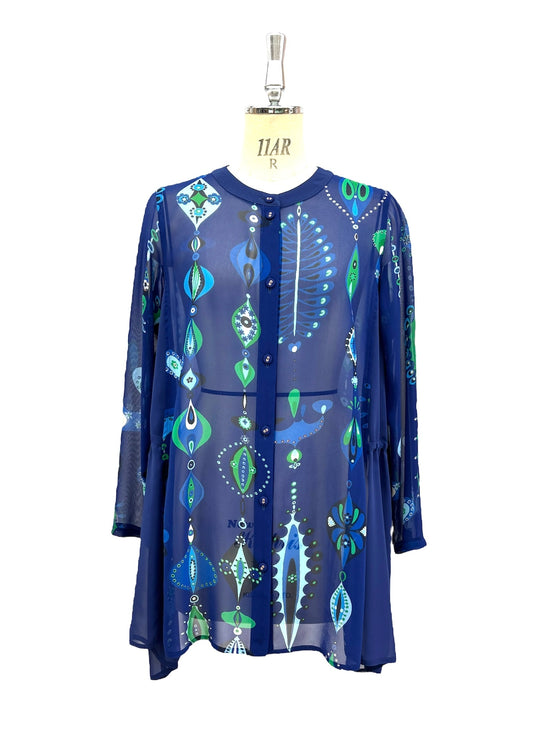 b "NEW ARRIVAL   BRITISH 　 ﾎﾟｯﾌﾟｱｰﾄｽﾄﾗｲﾌﾟPt　BL  BLUE