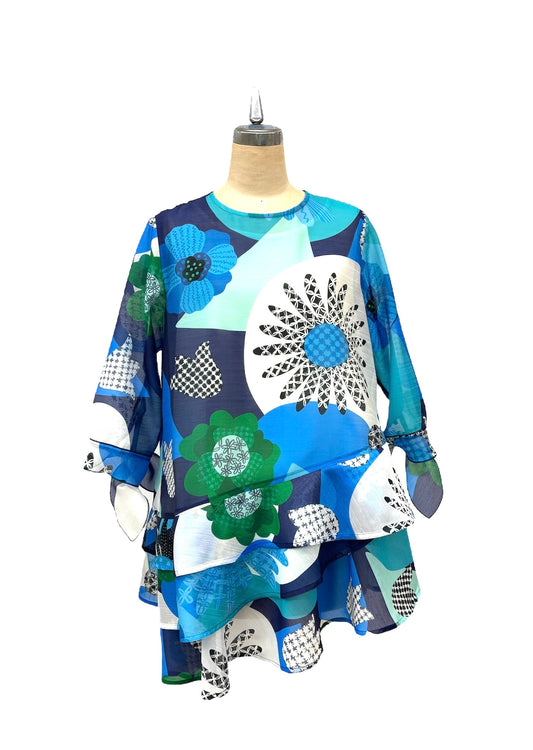 b "NEW ARRIVAL   BRITISH 　 ﾌﾗﾜｰﾌｧﾝﾀｼﾞｰｸﾛｽ　SH  BLUE