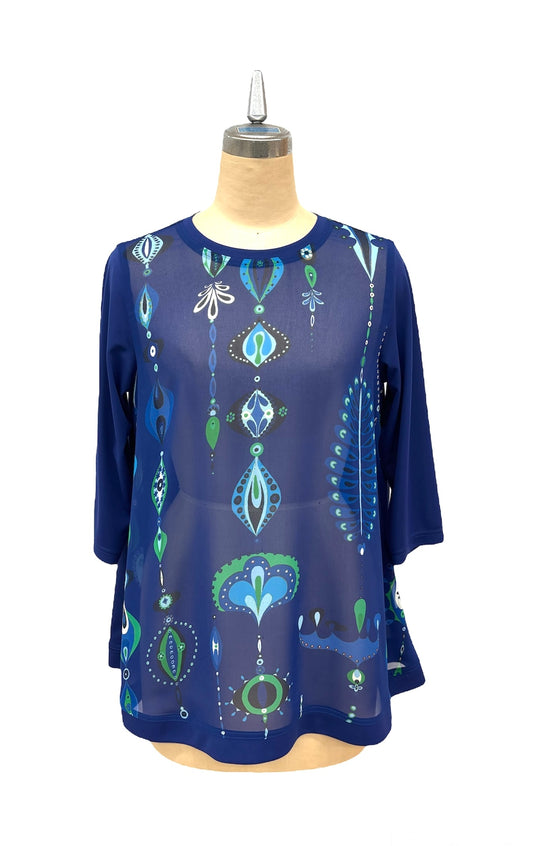b "NEW ARRIVAL   BRITISH 　 ﾎﾟｯﾌﾟｱｰﾄｽﾄﾗｲﾌﾟPt　別注Tsh  BLUE