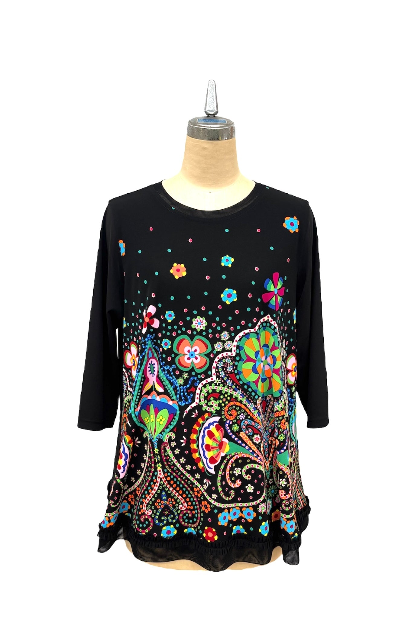 ｂ "   BRITISH 　ｶﾗﾌﾙﾎﾞｰﾀﾞｰPt　Tsh  BLACK