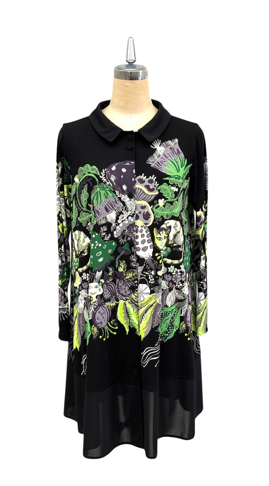 a "NEW ARRIVAL   BRITISH 　Happy Forest  ﾎﾞｰﾀﾞｰBL  BLACK＊GREEN